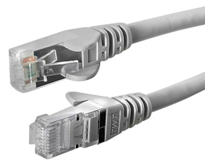 Патч-корд Lanmaster TWT-45-45-0.3-GY UTP вилка RJ-45-вилка RJ-45 кат.5е 0.3м серый ПВХ (уп.:1шт)