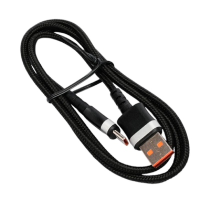 Cablexpert Кабель USB2.0, AM/Type-C, 6A, 66Вт, QC3.0, оплетка, медь, 1м, черный, пакет (CCP-USB2-AMCM-66W-1M)