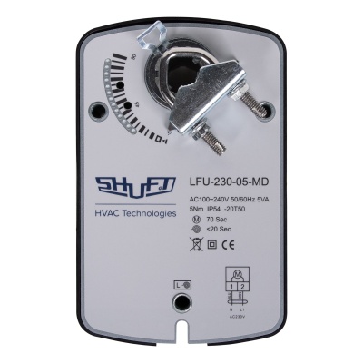 Электропривод с возвратной пружиной SHUFT LFU-230-05-MD