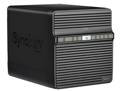 Система хранения данных Synology QC1,1GhzCPU/2GB/RAID0,1,10,5,6/up to 4HDDs SATA(3,5' or 2,5')/2xUSB3.2/2GigEth/iSCSI/2xIPcam(up to 30)/1xPS/2YW repl DS418 (DS423)