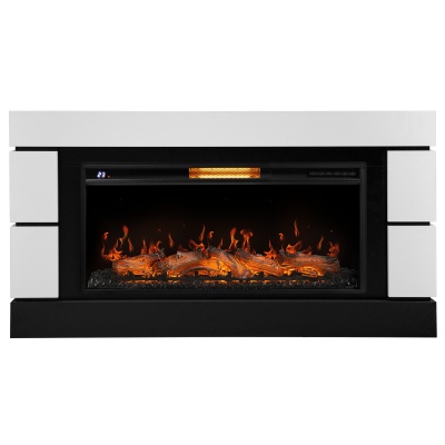 Каминокомплект: Очаг Electrolux EFP/P-3620LS, портал Moderno 42/40/36, белый, р/в