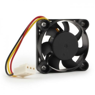 Вентилятор Gembird D40BM-12A 40x40x10, подшипник, 3 pin, провод 7 см {400} (058599)