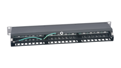 Cabeus PLHD-48-Cat.5e-SH-Dual IDC-1U Патч-панель высокой плотности 19" Высота (1U), 48 портов RJ-45, категория 5e, полностью экранированная, Dual IDC (PLHD-48-Cat.5e-SH-Dual IDC-1U)