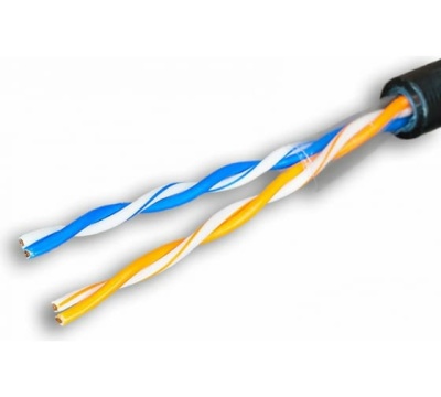 Витая пара Premium UTP Cat.5e 2x2x0,51 Cu PE Outdoor 500м