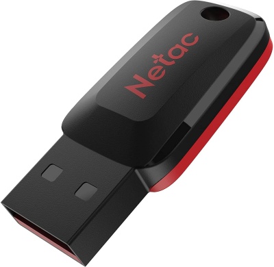Флеш Диск Netac 8Gb U197 NT03U197N-008G-20BK USB2.0 черный/красный