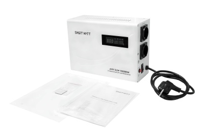 Стабилизатор напряжения Smartwatt SLIM 1500RW 1500ВА белый
