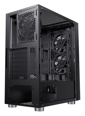 Корпус Accord 3407 черный без БП ATX 8x120mm 2xUSB2.0 1xUSB3.0 audio bott PSU