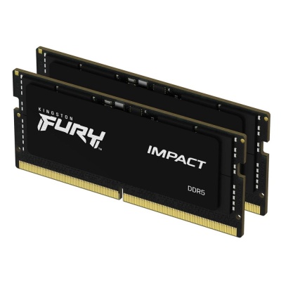 Модуль памяти Kingston 32GB SO-DIMM DDR5, 4800МГц, CL38 SODIMM (Kit of 2) FURY Impact