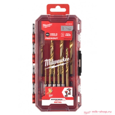 Сверла по металлу RedHEX™ HSS-TiN набор 10ед. (3-10мм) GEN II