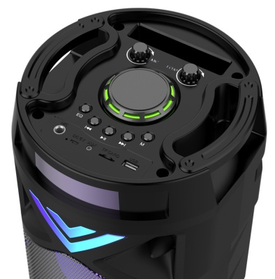 Минисистема Hyundai H-MC180 черный 80Вт/FM/USB/BT/SD/MMC