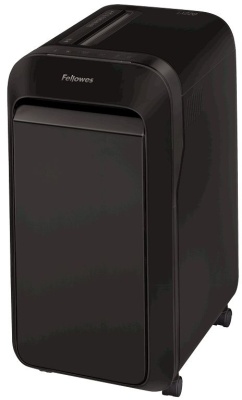 Шредер Fellowes PowerShred LX220 черный (секр.P-4)/перекрестный/20лист./30лтр./скрепки/скобы/пл.карты