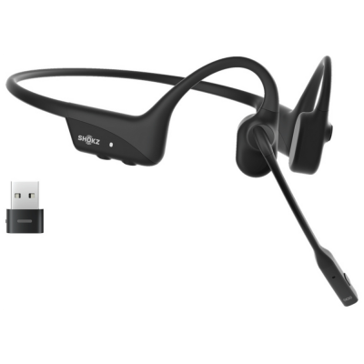 Гарнитура SHOKZ OpenComm2 UC 2025 Upgrade (With USB-C)(PN: C120-AC-BK)