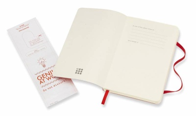 Блокнот Moleskine CLASSIC SOFT QP611F2 Pocket 90x140мм 192стр. линейка мягкая обложка красный