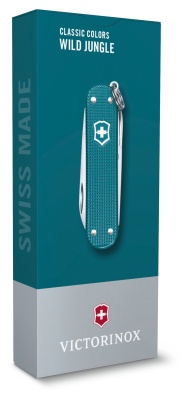 Нож перочинный Victorinox Classic Wild Jungle (0.6221.242G) 58мм 7функц. карт.коробка