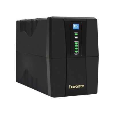 Exegate EP285555RUS ИБП ExeGate Power Back BNB-650.LED.AVR.EURO.RJ.USB <650VA/360W, LED, AVR,2 евророзетки, RJ45/11, USB, Black>