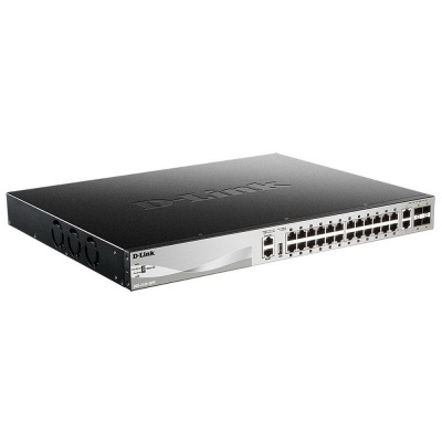 Коммутатор D-Link DGS-3130-30PS/B1A 24G 2x10G 4SFP+ 24PoE 370W управляемый