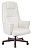Кресло руководителя Бюрократ _DUKE белый кожа крестовина металл/дерево