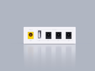 Мини ИБП. Вход DC 12V/2.0A; независимый выход 12V, 9V, 5V DC, с USB 5V/2.1A, MARSRIVA