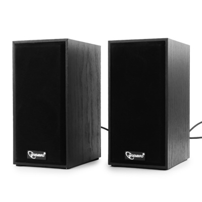 Акустич. система 2.0 Gembird SPK-203 {МДФ, черный ,2х3 Вт,USB-питание}
