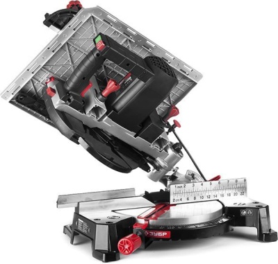 Торцовочная пила Зубр ЗПТК-255-1800 1800Вт 4500об/мин d=250мм