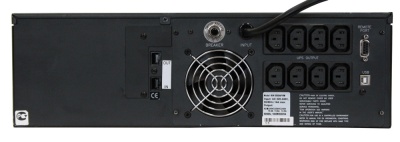 Источник бесперебойного питания Powercom King Pro RM KIN-3000AP LCD 2400Вт 3000ВА черный Powercom King Pro RM KIN-3000AP LCD