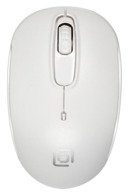 Мышь Оклик 505MW белый оптическая (1000dpi) беспроводная USB (3but)