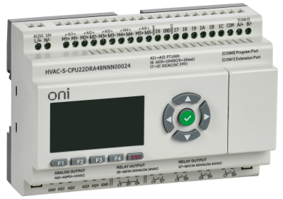 ПЛК HVAC S ЦПУ 6DI 6DO 1AI 5PT 4AO LED дисплей RS485 24В DC Расширяемая версия