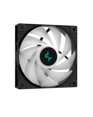Кулер для процессора DEEPCOOL AG400 BK ARGB LGA1700/1200/115X/AM5/AM4 (18шт/кор, TDP 220W, PWM, ARGB Fan 120mm, 4 тепл. Трубки, черный) RET (AG400 BK ARGB)