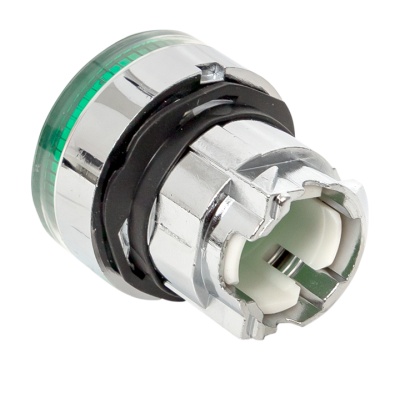 Исполнительный механизм кнопки XB4 зеленый плоский возвратный без фиксации, с подсветкой EKF PROxima XB4BW-G EKF