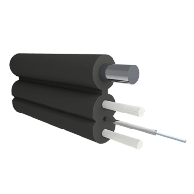 Кабель оптический B-OptiX, с дополнительным несущим элементом (2*0,5 FRP + проволока 1.0 мм), 1 волокно