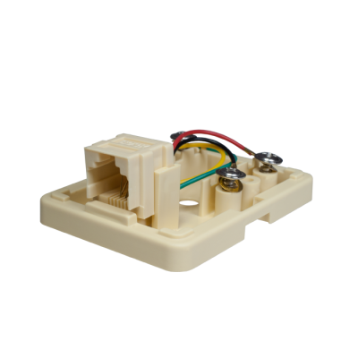 Розетка телефонная 6P4C (RJ-11). 1 порт