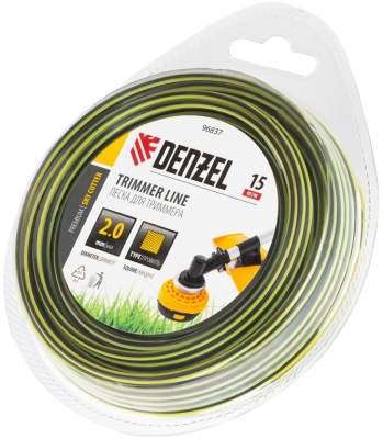 Леска для садовых триммеров Denzel SkyCutter d=2мм L=15м (96837)