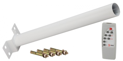 Светильник консольный Эра ERAKSC60-02 60Вт ламп.:3шт светодиод.лампа солнеч.бат. черный (Б0046796)