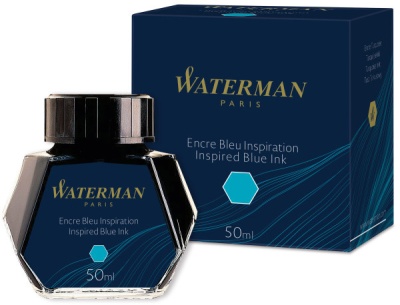 Флакон с чернилами Waterman (CWS0110810) голубые чернила 50мл для ручек перьевых