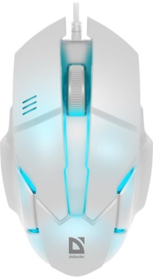 Defender Проводная оптическая мышь Host MB-982 7цветов,1000 dpi,белый Defender Host MB-982 (52983)