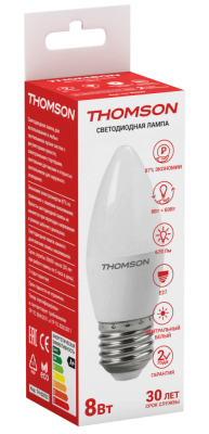 THOMSON LED CANDLE 8W 670Lm E27 4000K TH-B2022