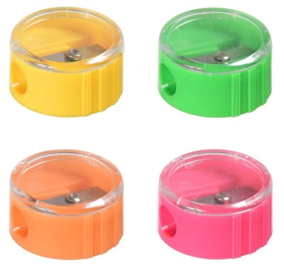 Точилка для карандашей ручная Silwerhof 191082 Народная коллекция 1 отверстие пластик ассорти