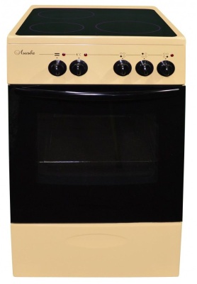 Плита Электрическая Лысьва EF3001MK00 кремовый стеклокерамика (без крышки)