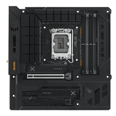 Материнская плата ASUS TUF GAMING B760M-BTF WIFI, LGA1700, B760, 4*DDR5, 4*SATA, 3*M.2, 5*USB 3.2, 4*USB 2.0, Type-C, 2*PCIx16, 1*PCIx1, DP+HDMI, mATX; 90MB1G50-M0EAY0 (TUF GAMING B760M-BTF WIFI)