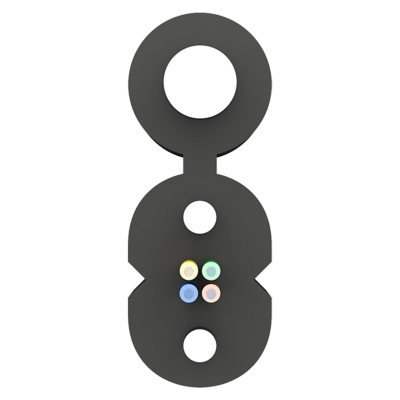 Кабель оптический Alpha Mile FTTx, с дополнительным несущим элементом (проволока 1.0 мм), 4 волокна