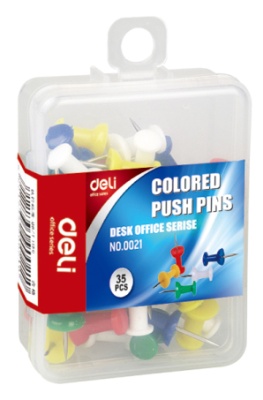 Гвоздики Deli E0021 l=25мм ассорти (упак.:35шт) пластиковая коробка