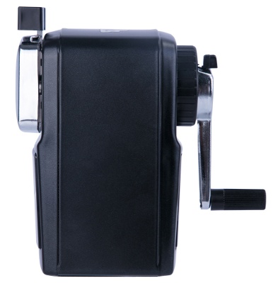 Точилка для карандашей механическая Deli 71156BLACK 1 отверстие металл черный