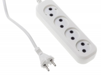 Сетевой удлинитель Buro BU-PSL4.1/W 1.5м (4 розетки) белый (пакет ПЭ)
