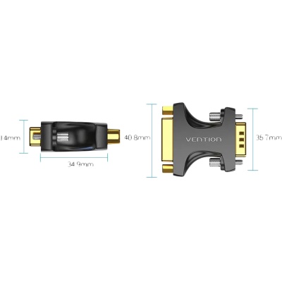 Адаптер-переходник Vention DVI-I 24+5F/ VGA 15M Адаптер-переходник Vention DVI-I 24+5F/VGA 15M (DDDB0)
