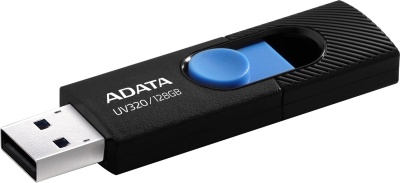 Флеш накопитель 128GB A-DATA UV320, USB 3.2, черный/голубой