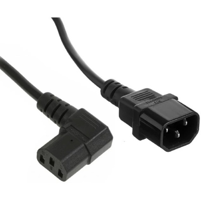 Exegate EX297757RUS Кабель питания Special EC-1,8S (C13 угловой->C14, 3*0.5mm2, CCA, черный, 1.8м)