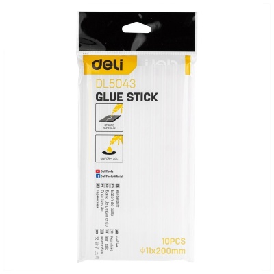 Стержни клеевые Deli DL5043 11х200мм 10 шт. Цвет белый