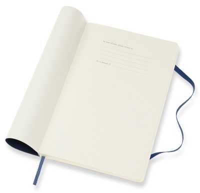 Еженедельник Moleskine ACADEMIC SOFT WKNT Large 130х210мм датир.18мес 208стр. мягкая обложка синий