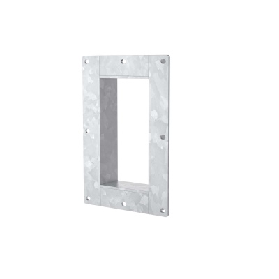 Рама с фланцем разборная, горячеоцинкованная, 1х1 ячеек 120х280 мм