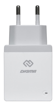 Сетевое зар./устр. Digma DGWC-1U-2.1A-WG 2.1A универсальное белый